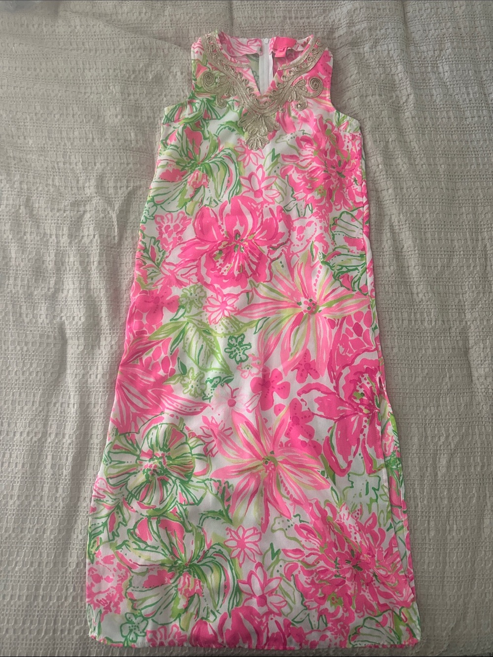 Lilly Pulitzer Girl's Carlotta Maxi Dress in Resort White Koala Me Maybe Sz 7